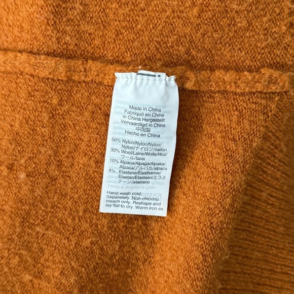 Madewell Edgewater Colorblock Cardigan Merino Wool Alpaca Heather Rose size S - Picture 6 of 6